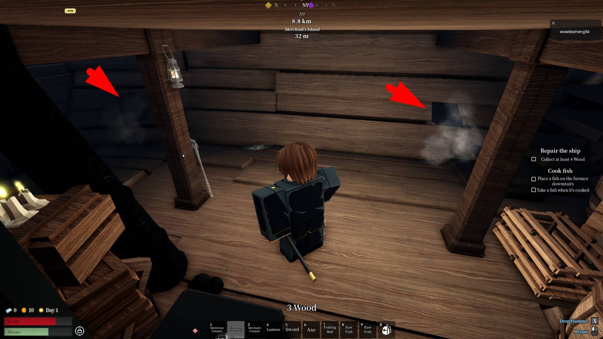 Ship repair mechanics