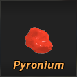 Pyronium ore in the Prospecting Roblox experience