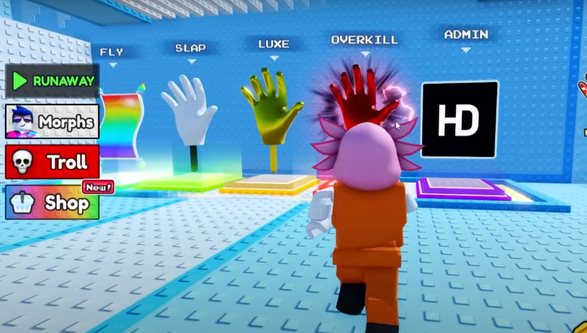 Customization options through earned currency (Source: I WANNA TROLL | Roblox)