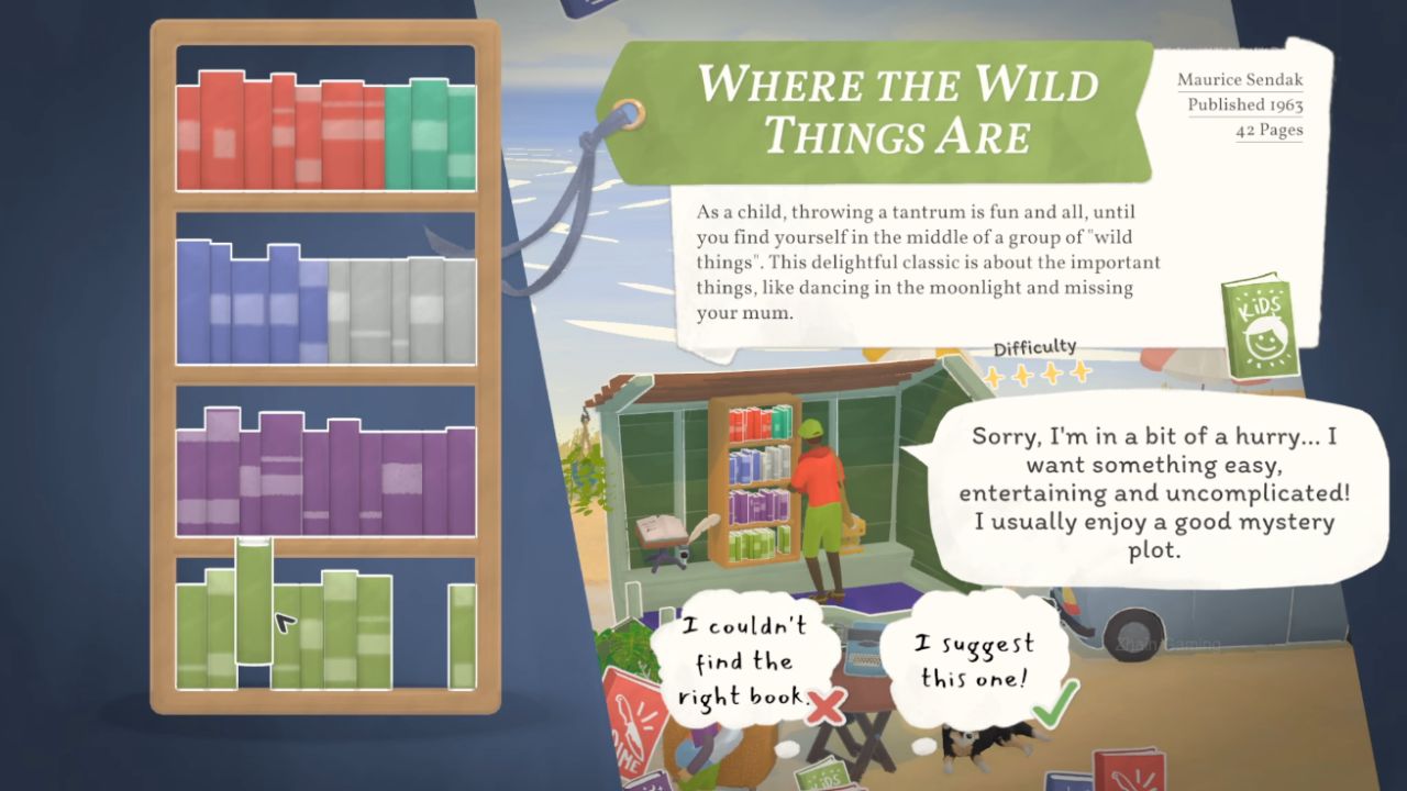 Tiny Bookshop, PC, Gameplay, University Challenges, Screenshot