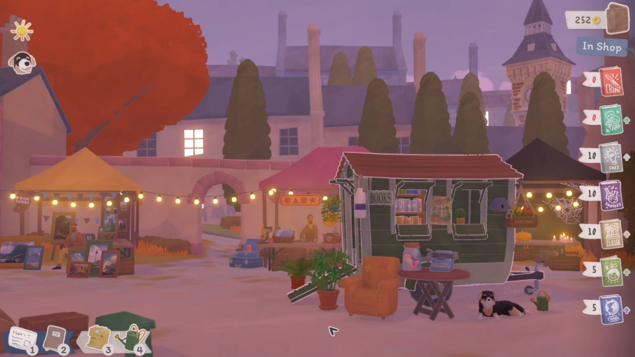 Tiny Bookshop, PC, Gameplay, University Challenges, Screenshot