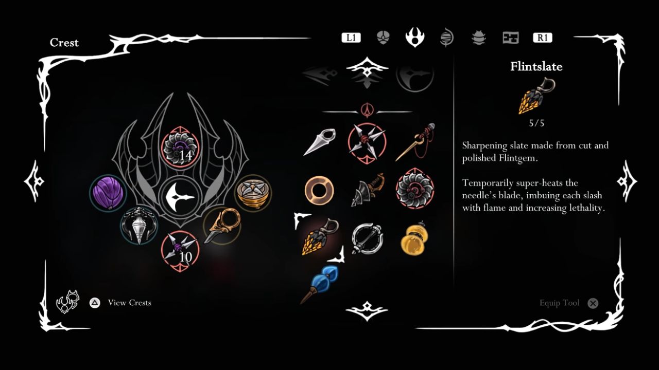 Hollow Knight: Silksong, PC, Gameplay, How To Get Flintslate Tool, Screenshot