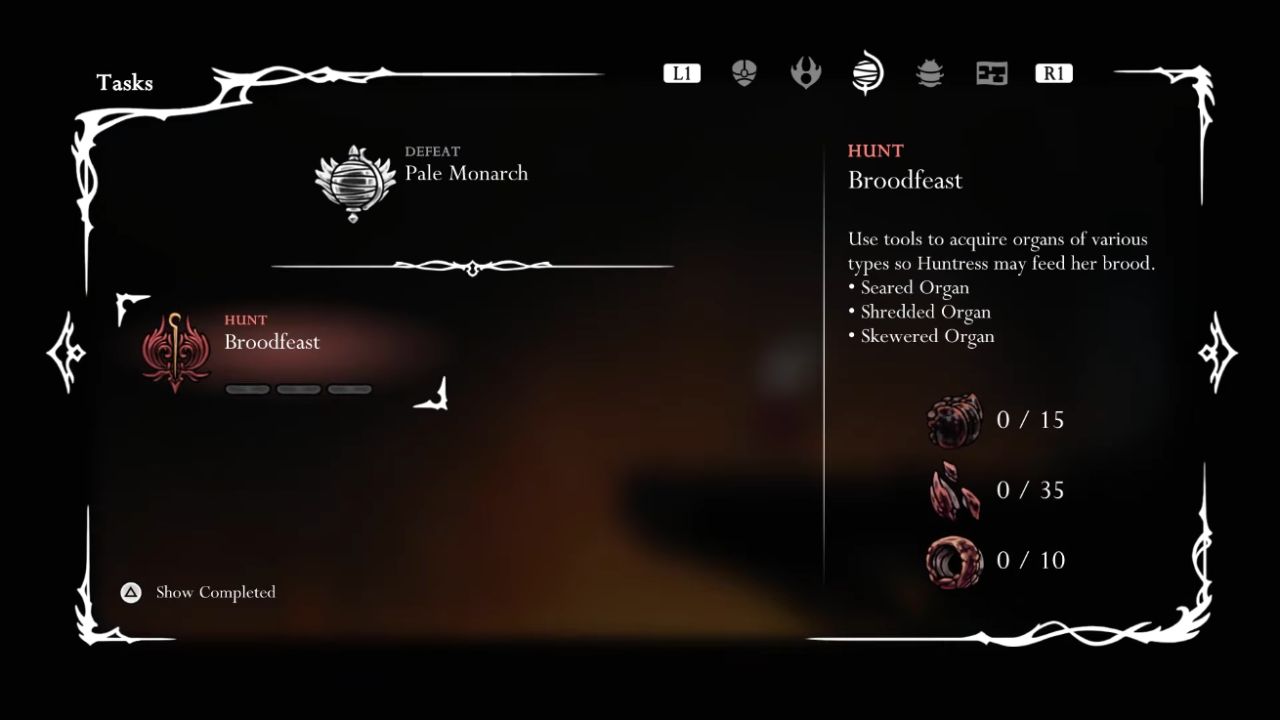 Hollow Knight: Silksong, PC, Gameplay, How To Start Broodfeast Wish Quest, Screenshot