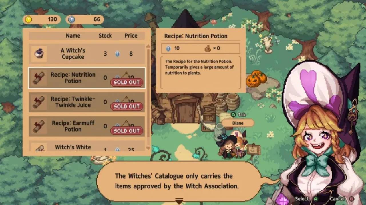 Little Witch in the Woods, Guide, How to, Make Nutrition Potion