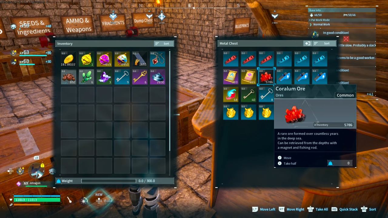 Palworld, Guide, How to Farm Coralum