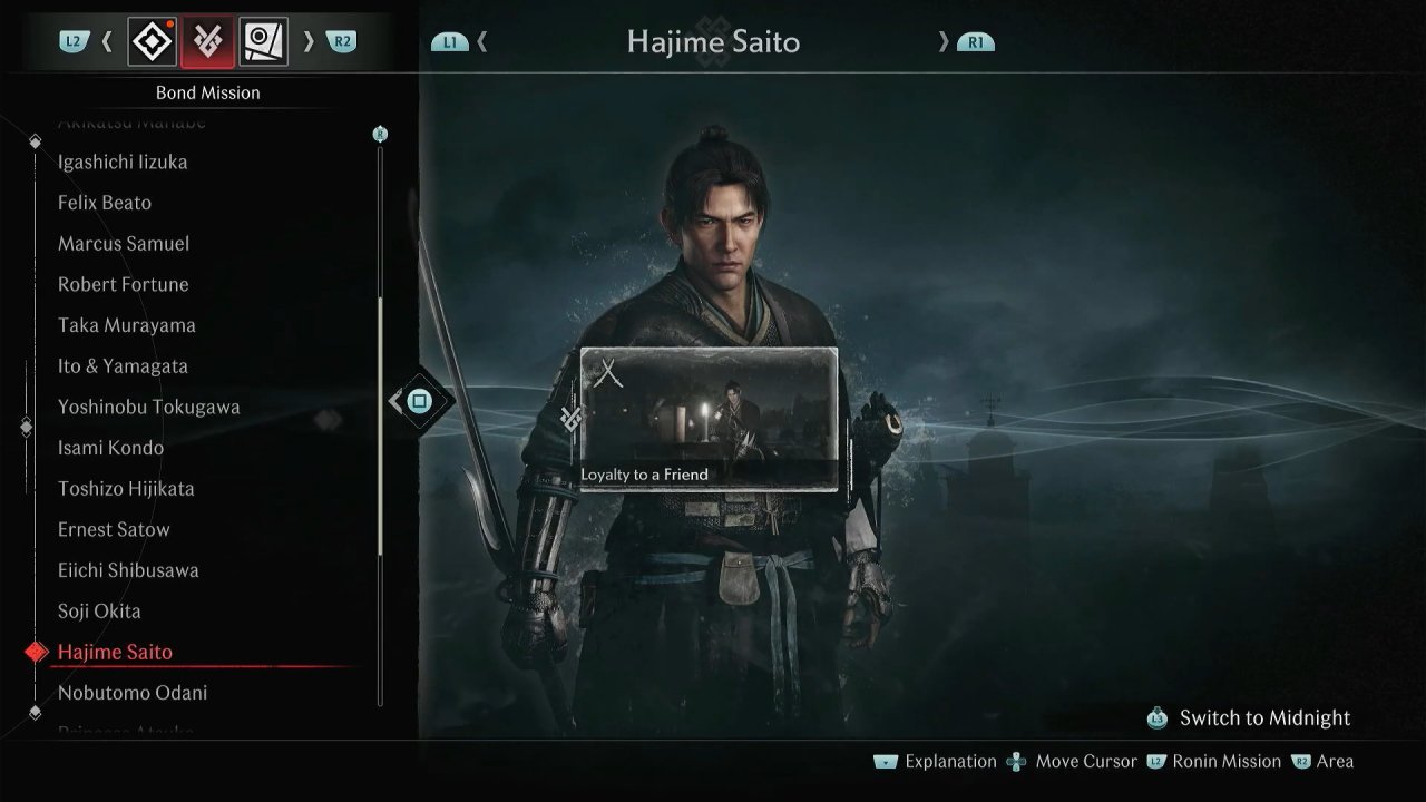 Rise of the Rōnin, PS5 Gameplay Guide - Hajime Saito Bond Mission Walkthrough