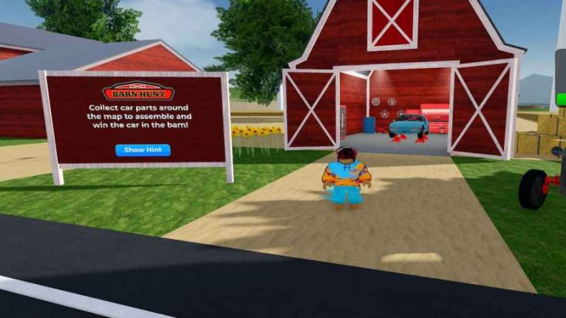 Barn Hunt Event in Vehicle Legends: All 16 Car Part Locations