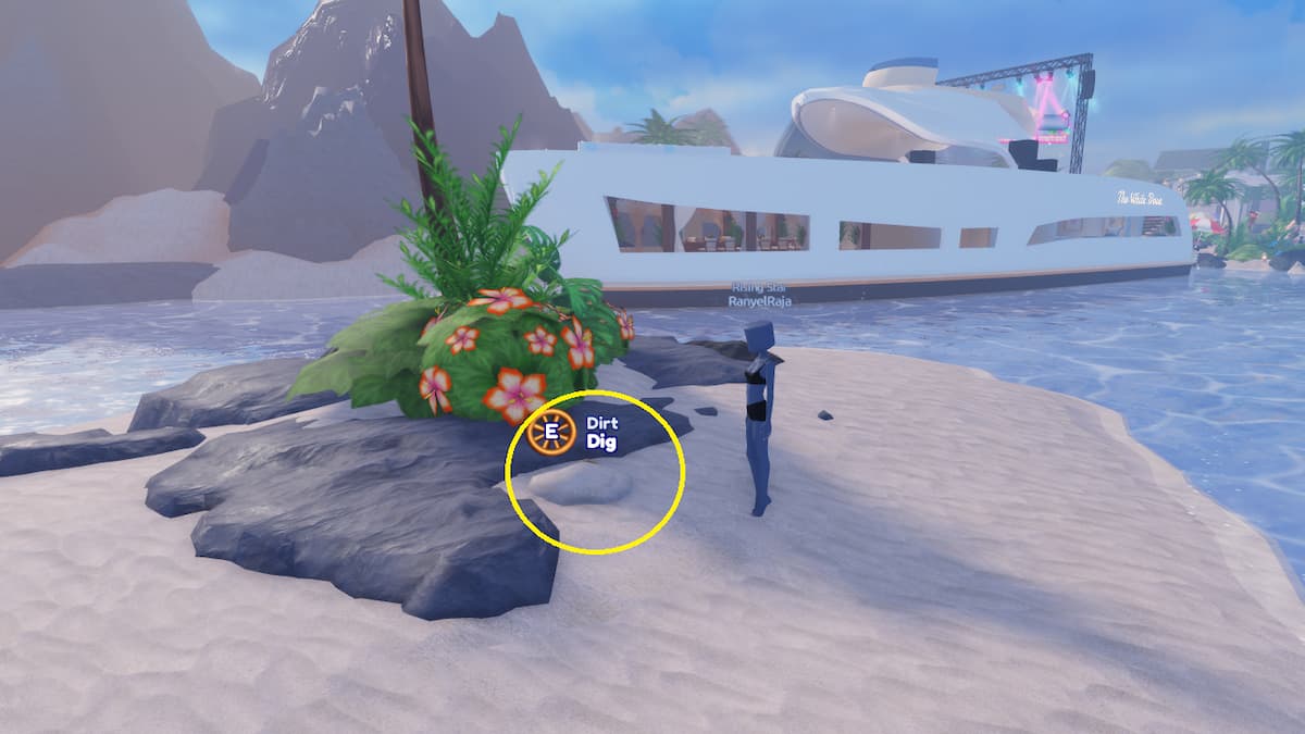 Vegetation-covered treasure