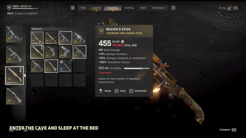 Dying Light The Beast: Beaver’s Stick Guide