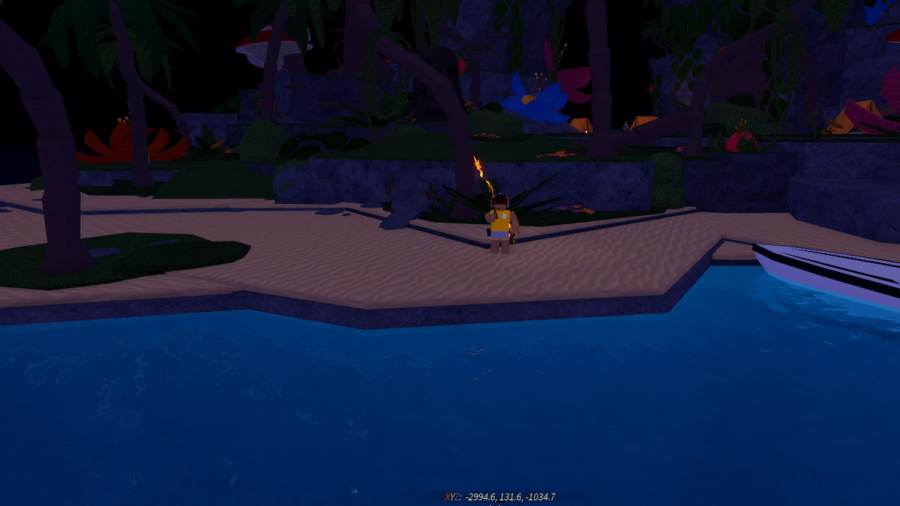A player standing on Jungle Echoes