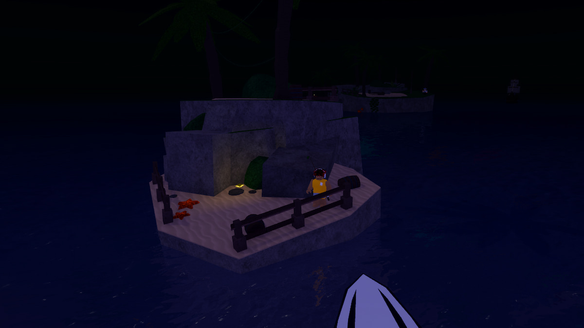 A player standing near a Keystone