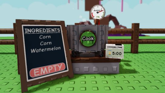 Grow a Garden all cooking recipes listed