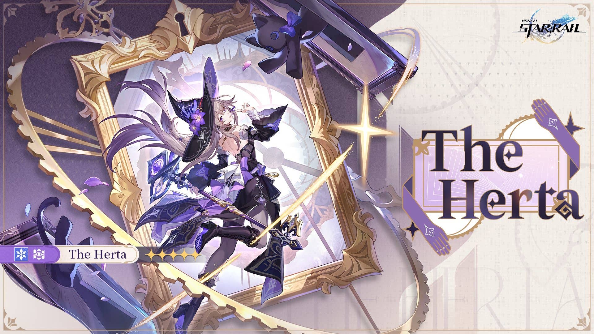 Promotional artwork featuring Herta's banner in Star Rail.