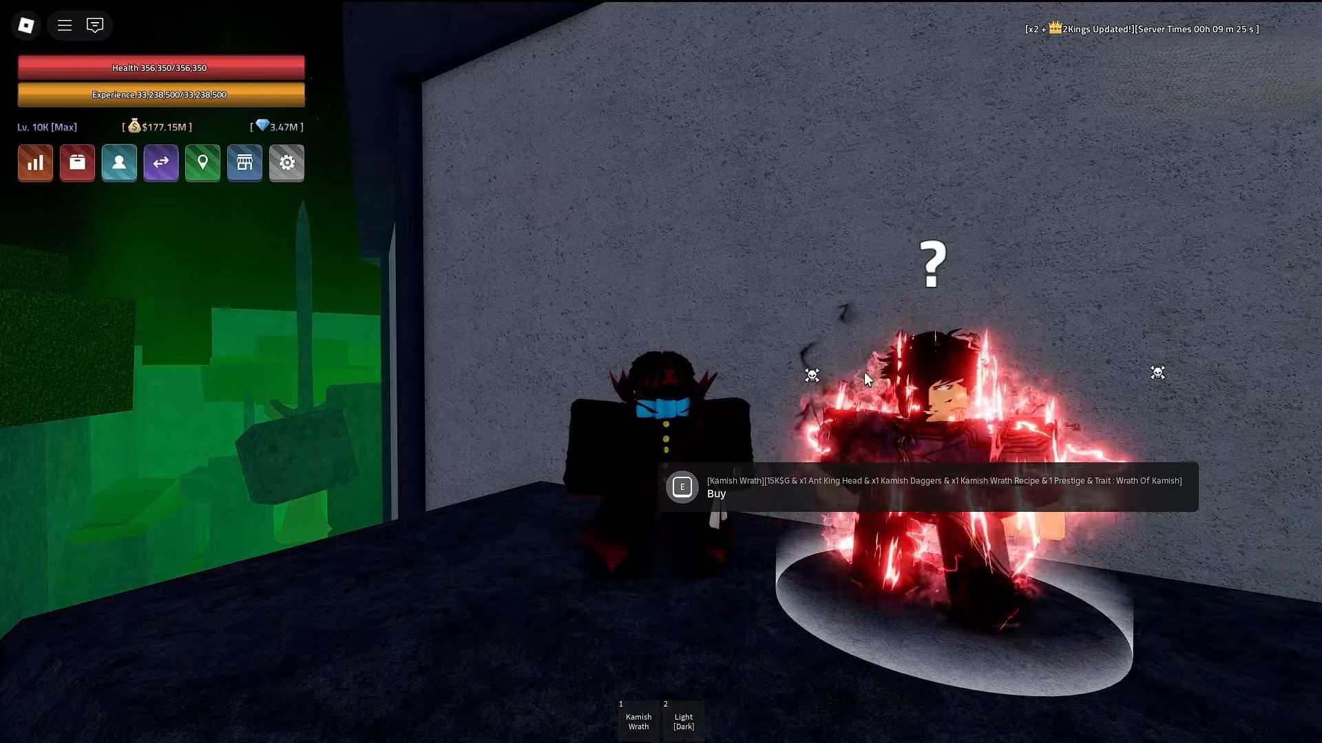 Kamish Wrath Teacher NPC (Image via Roblox Corporation)