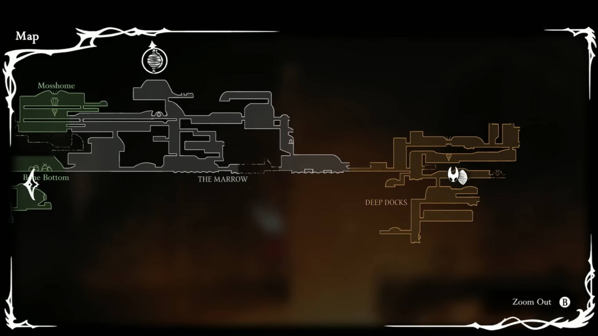 Lace location in Hollow Knight Silksong (Deep Docks).