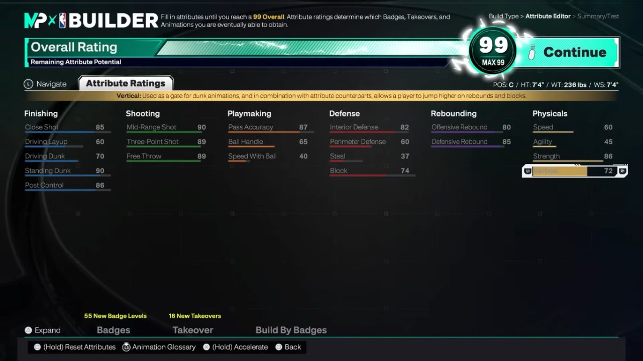 NBA 2K26, Center, Build, Guide, Gameplay, MyPlayer