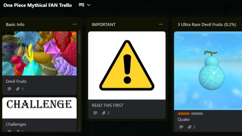 One Piece Mythical Trello, Wiki & Discord Link