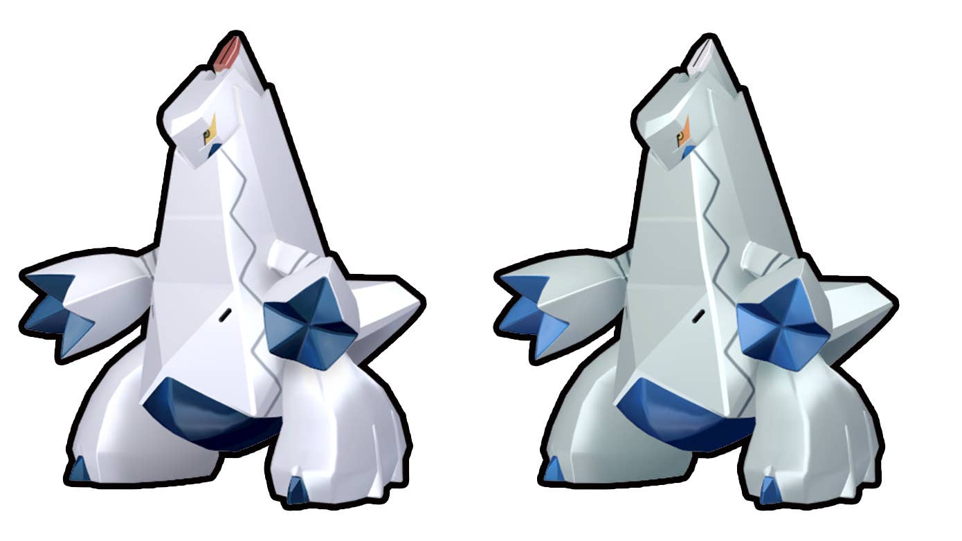 Standard vs Shiny Duraludon comparison