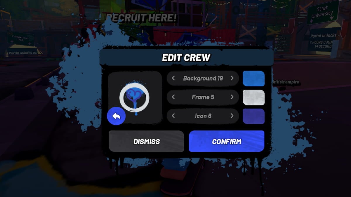 The Crew Customization Menu in The Takeover