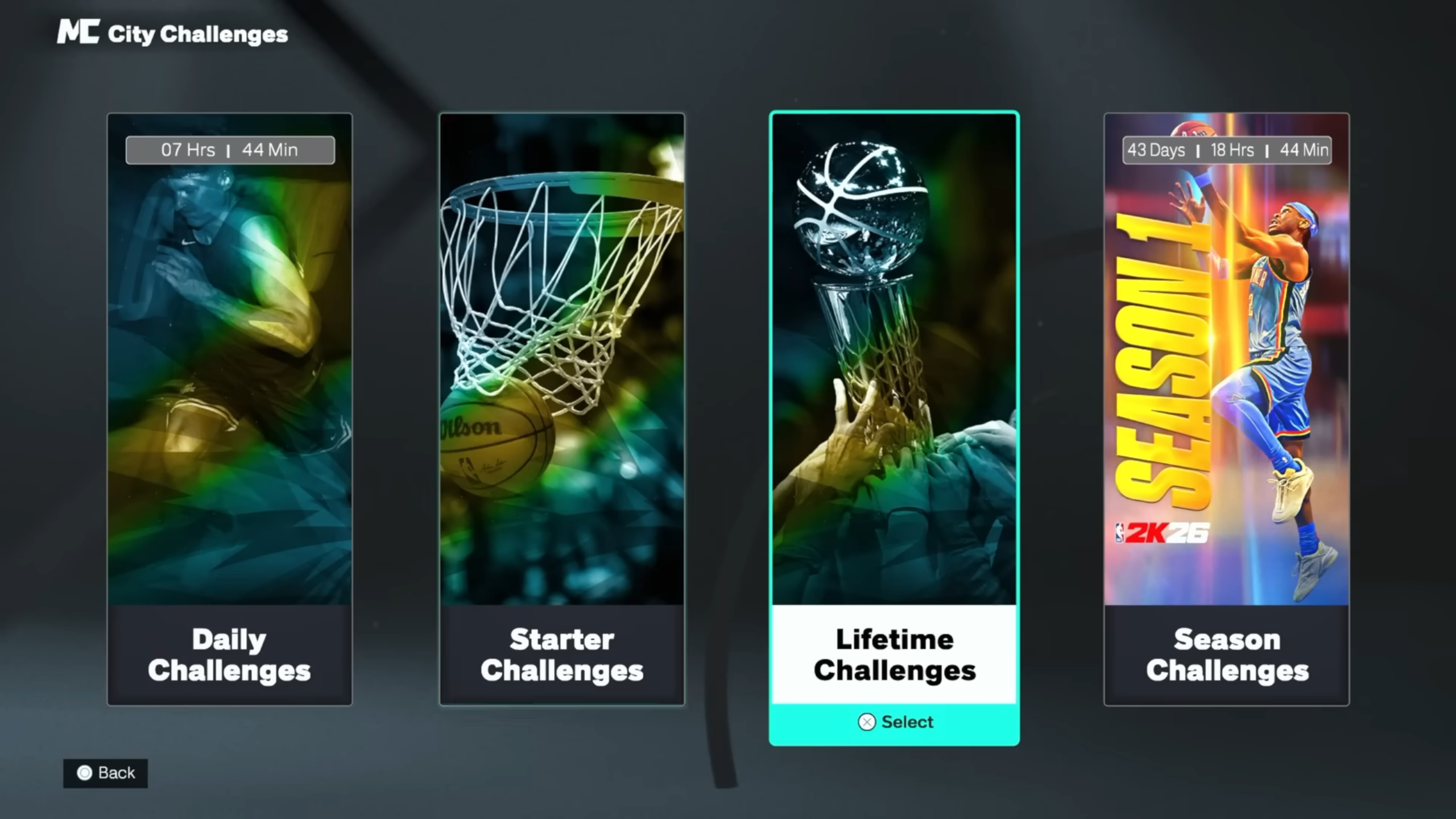 Challenge categories