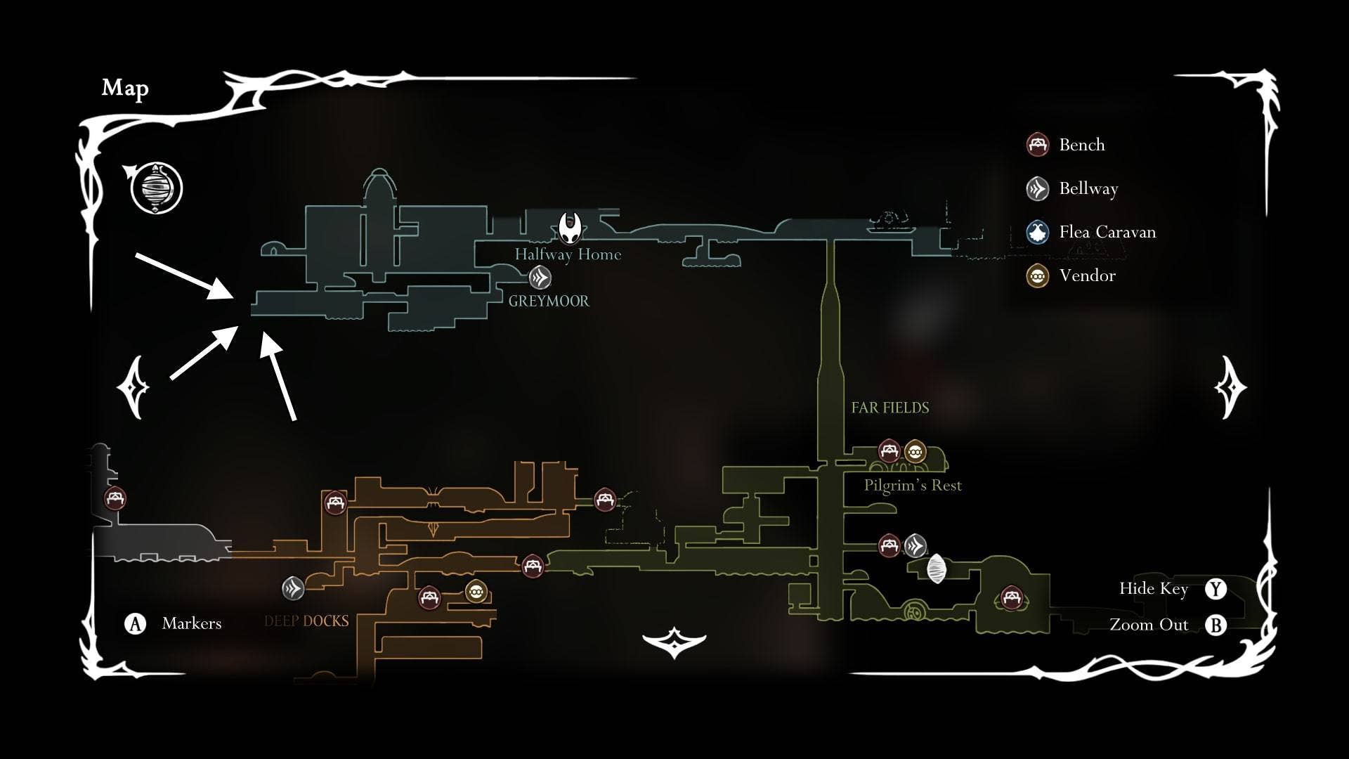 Moorwing's arena location visual reference