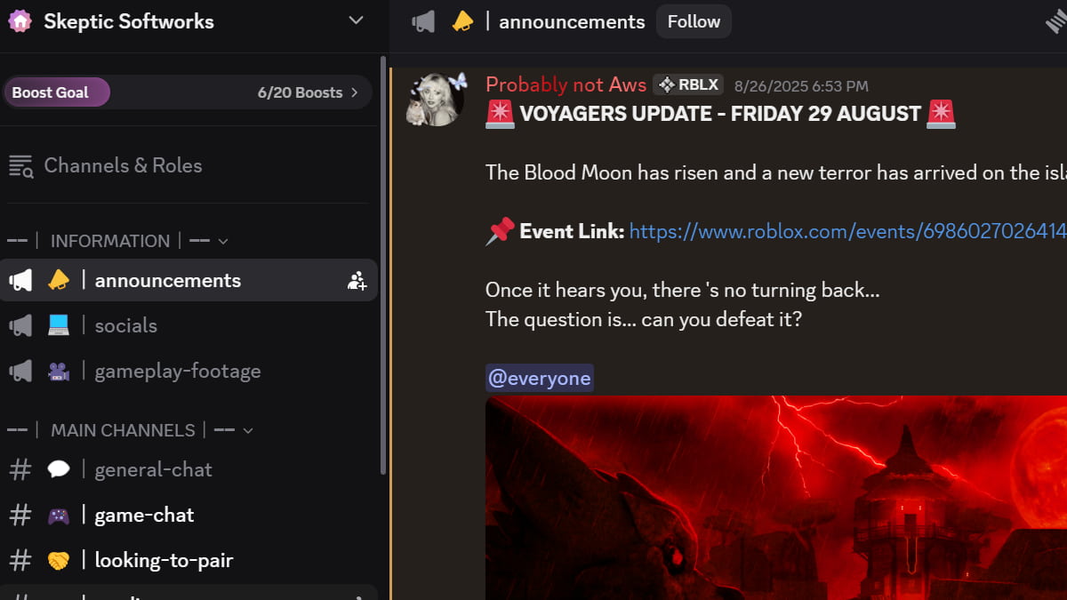 Voyagers Community Server
