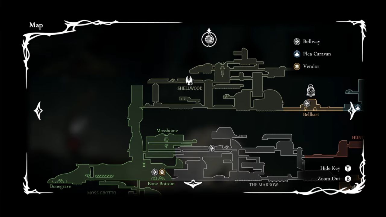 Hollow Knight: Silksong, Guide, How to Get, Wormways Map