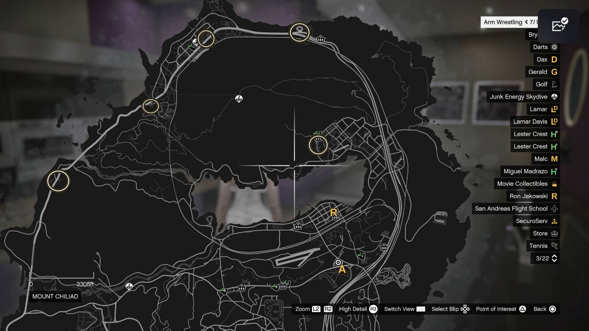 Potential hideouts in upper map regions.
