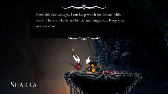 hollow knight silksong map - a screenshot showing what Shakra looks like