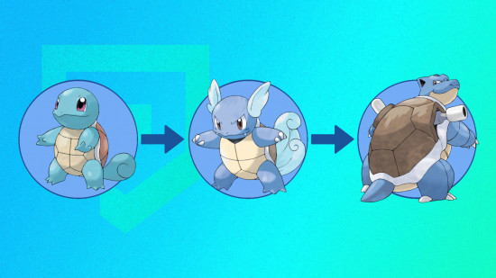 Pokemon Squirtle Wartortle Blastoise evolution line