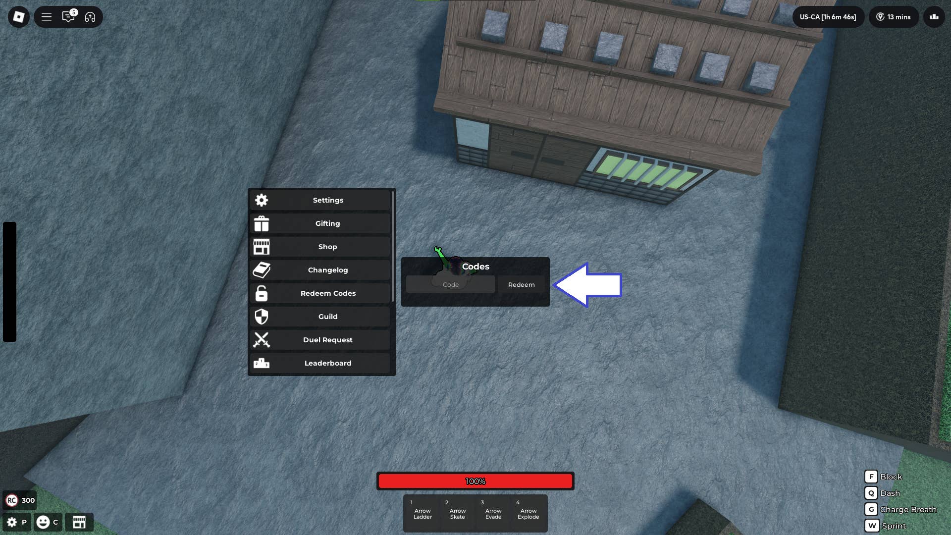 Code input field example