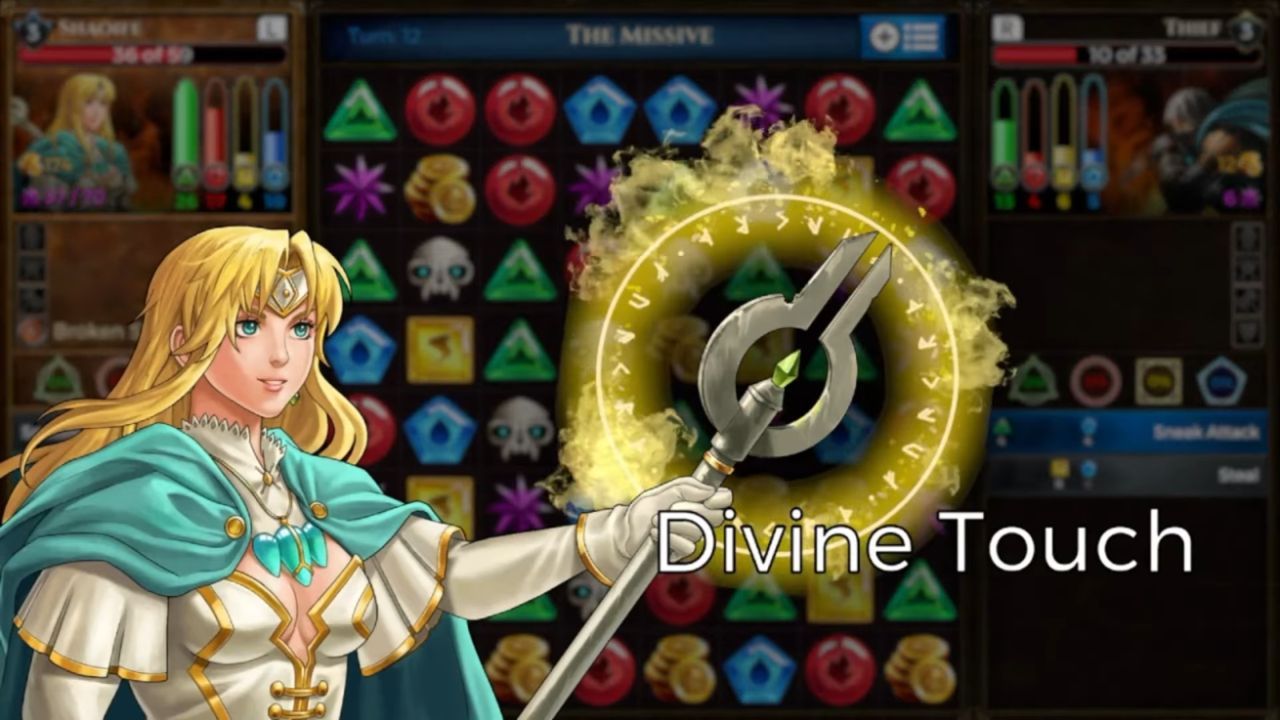 Puzzle Quest: Immortal, PC, Gameplay, Elementalist Spells, Tier List & Best Build Tips, Screenshot