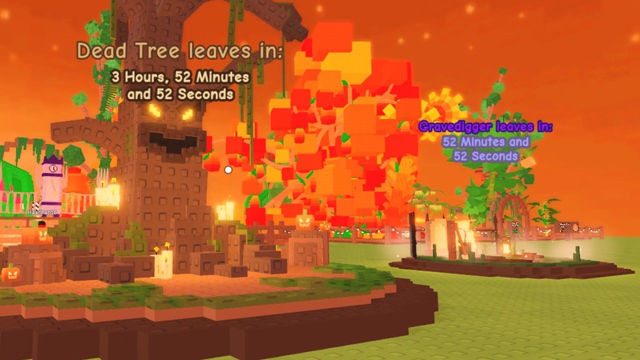The Dead Tree event activity in Grow a Garden.