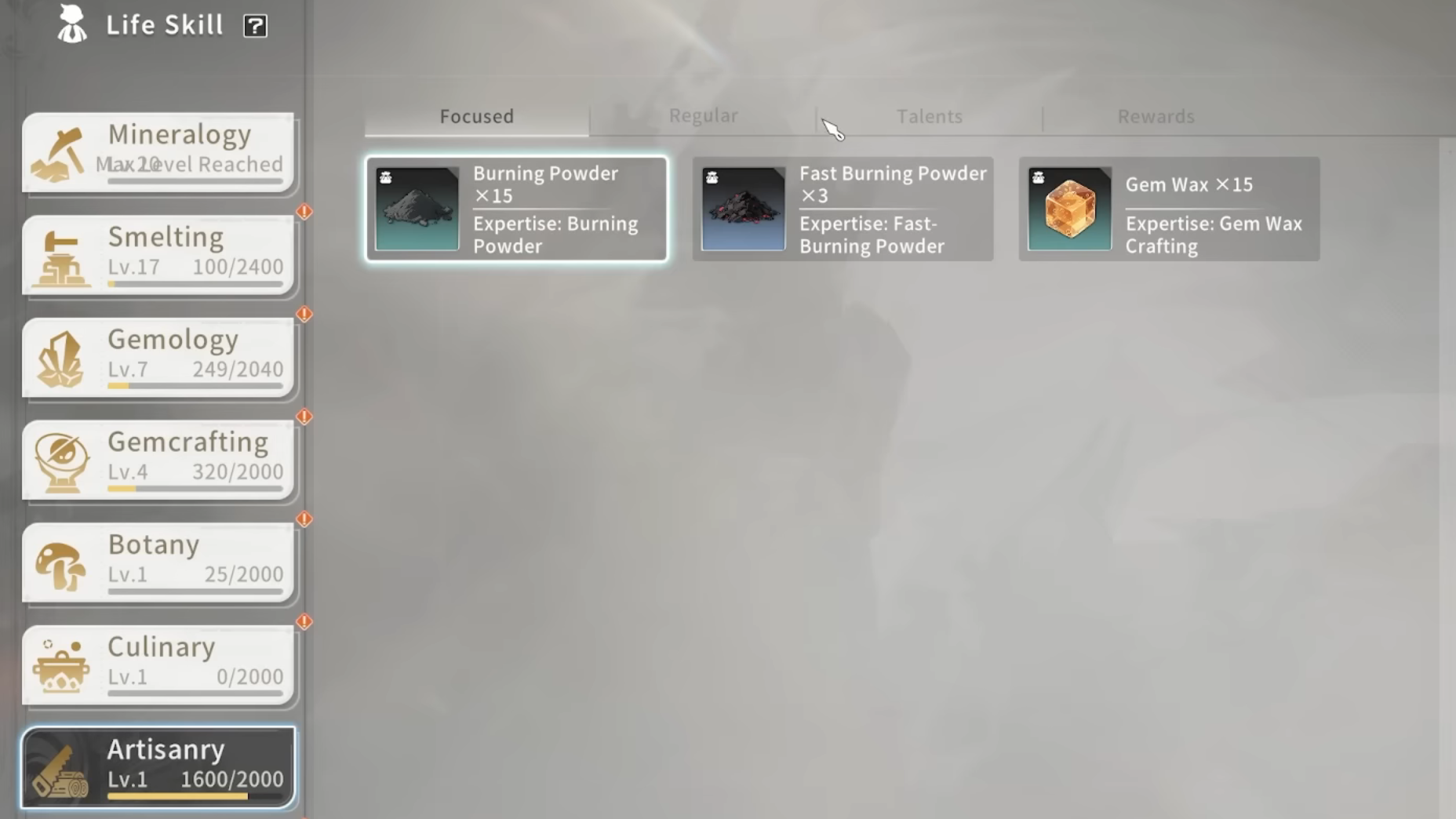 Blue Protocol Star Resonance: Artisanry Guide
