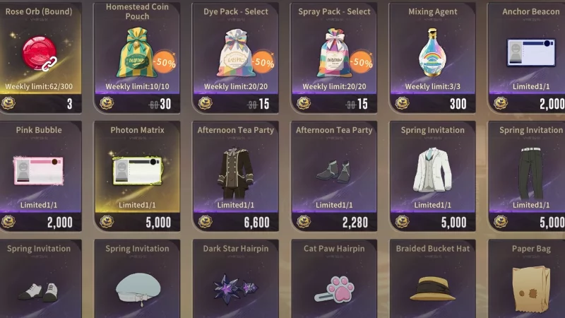 Blue Protocol Star Resonance Friendship Store Guide