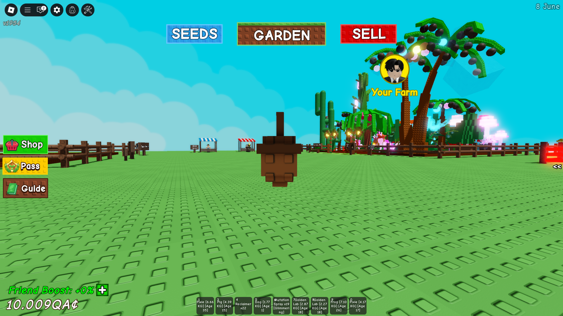 Acorn will spawn randomly (Image via Roblox Corporation)