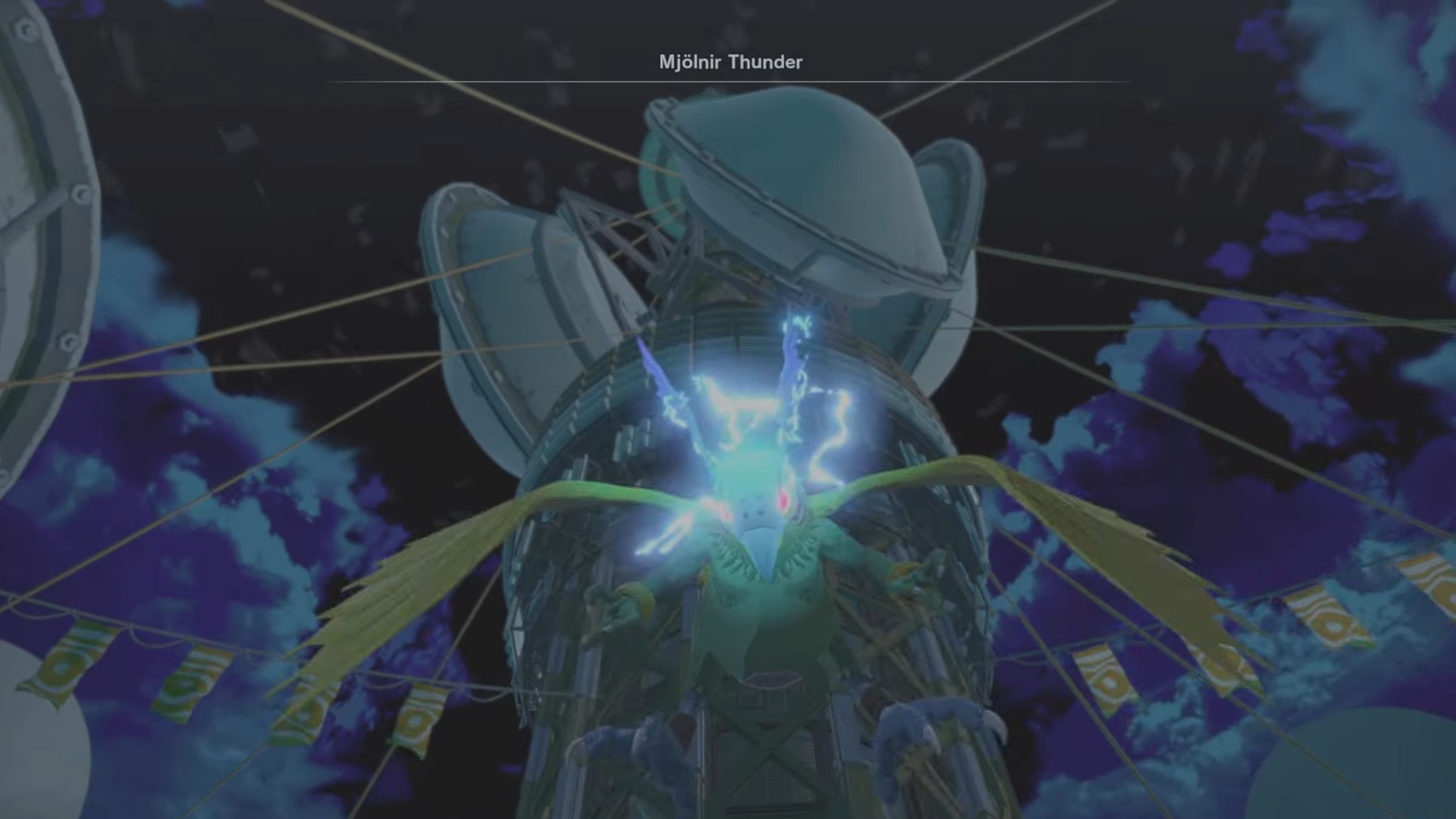 Parrotmon executing elemental assault