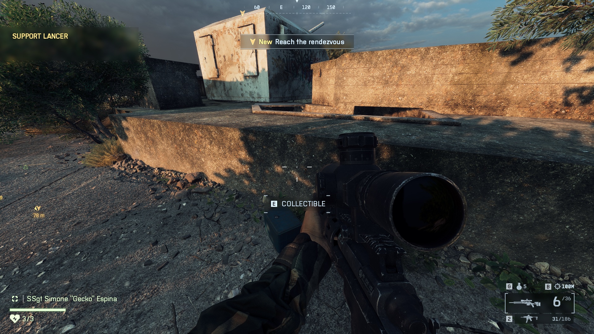 AA gun area collectible