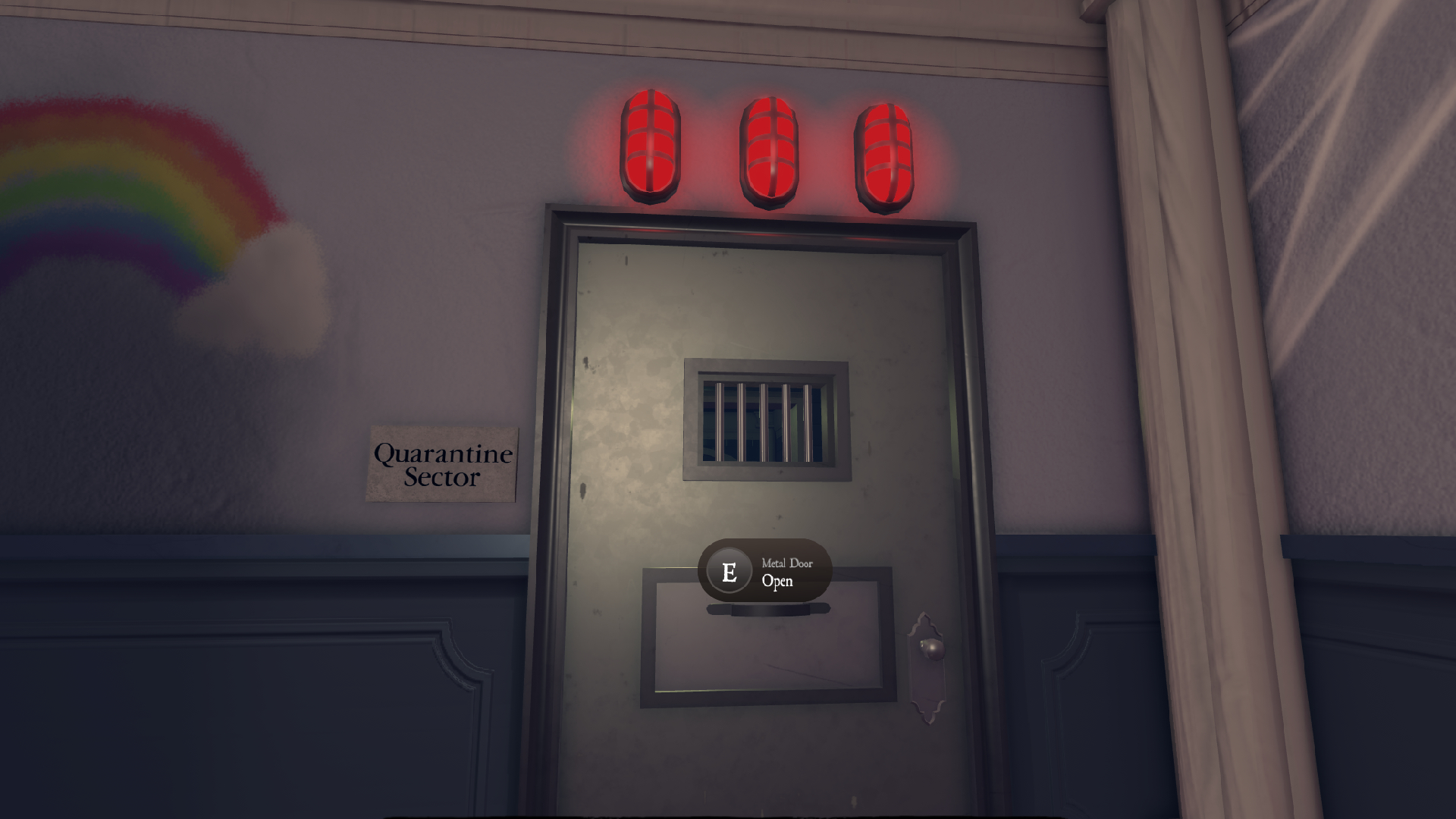 Door to the Quarantine Sector (Image via Roblox Corporation)