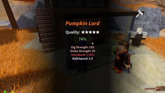 How To Craft Pumpkin Lord in Prospecting