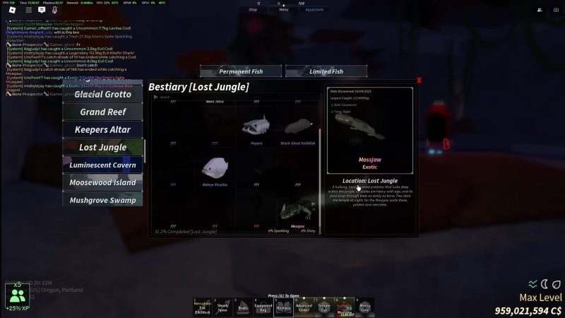 How To Get Mossjaw in Fisch