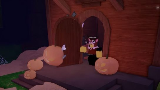 Trick or treating in 99 Nights in the Forest