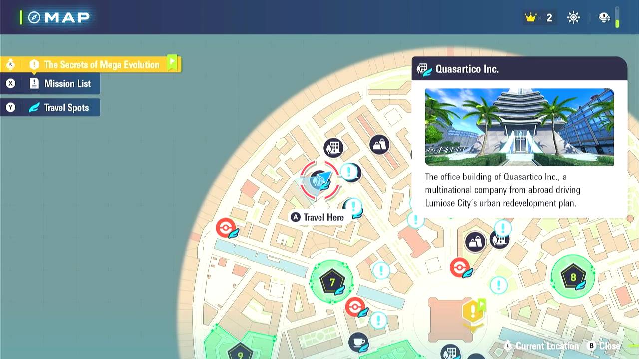 Pokémon Legends: Z-A, Guide, Obtaining the Pidgeotite, Nintendo Switch 2, Gameplay, Screenshot