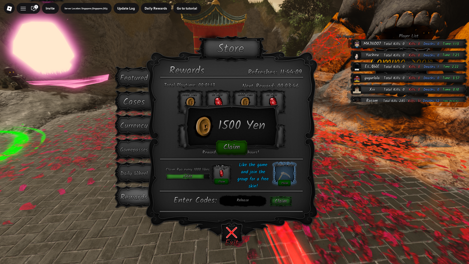 An image from Ghost Samurai Fighting on Roblox