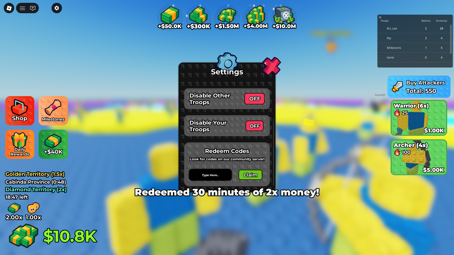 Noobs War gameplay screenshot