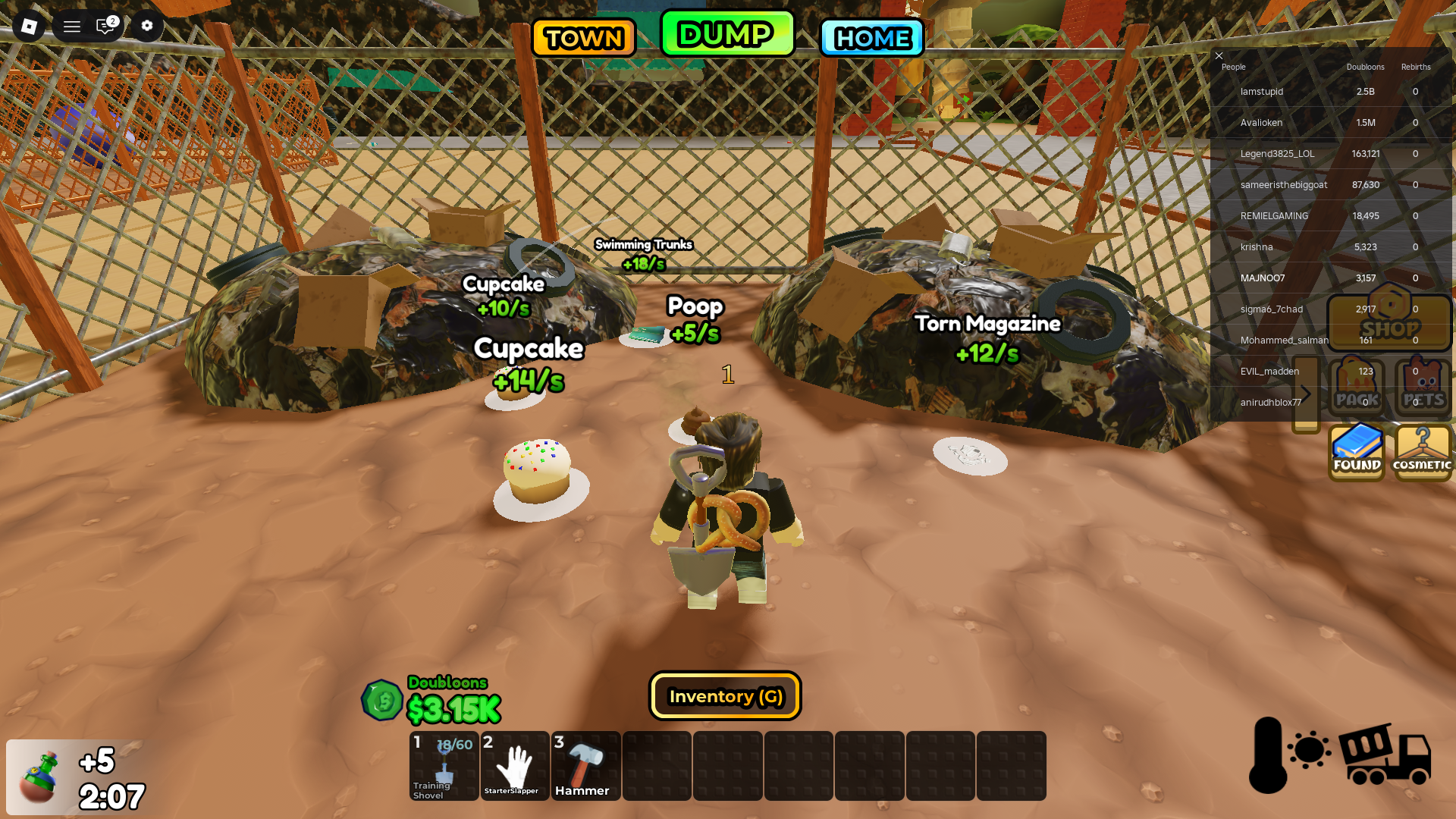 In-game interface preview