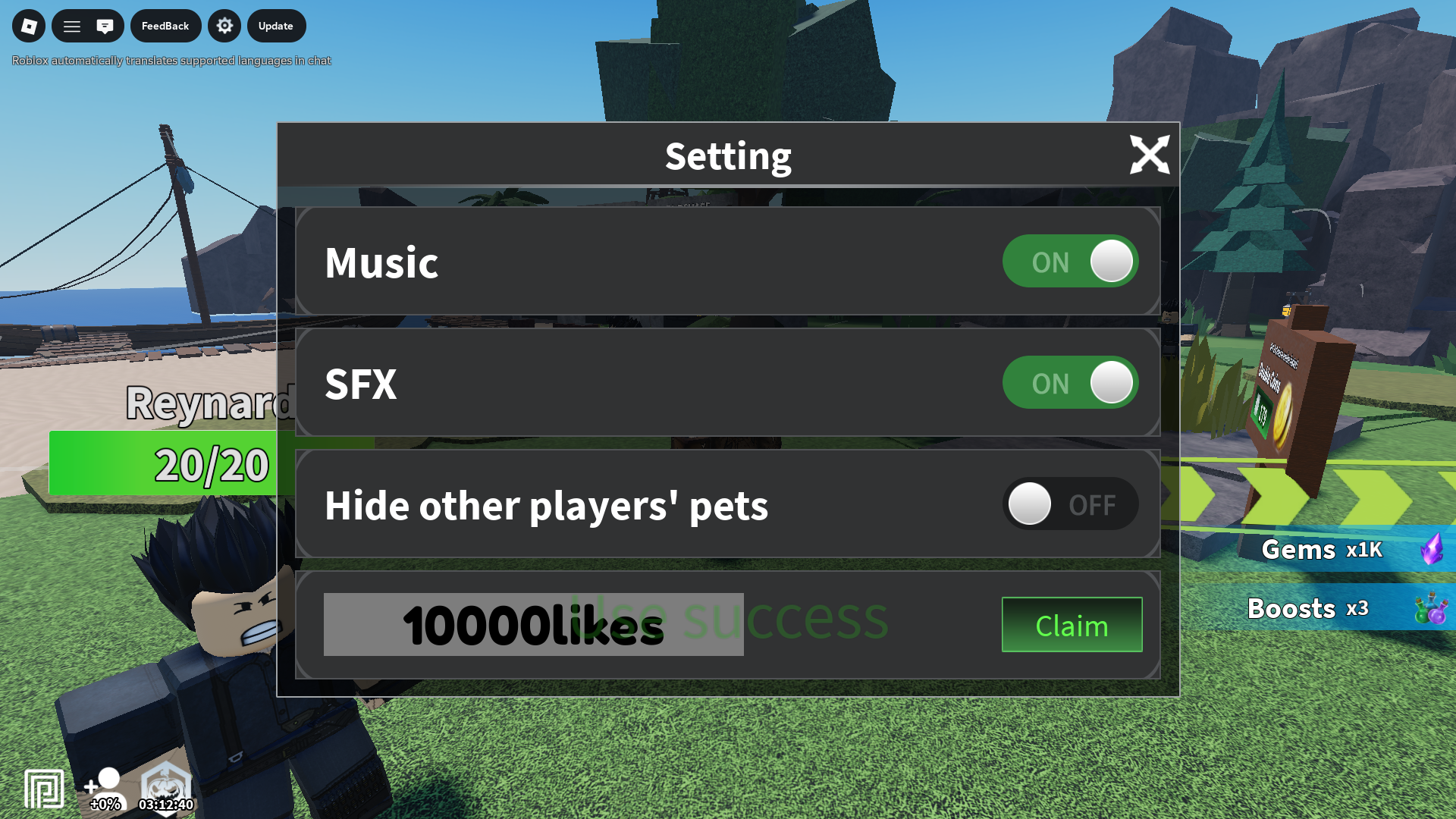 An image from Peak Evolution in Roblox
