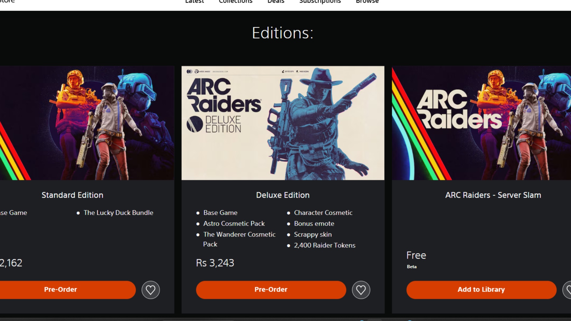 ARC Raiders Server Slam Edition on PlayStation Store (Image via Embark Studios)