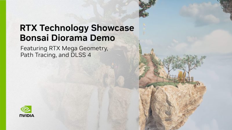 NVIDIA Unveils DLSS 4, Path Tracing, and RTX Mega Geometry Through New Bonsai Diorama Demo