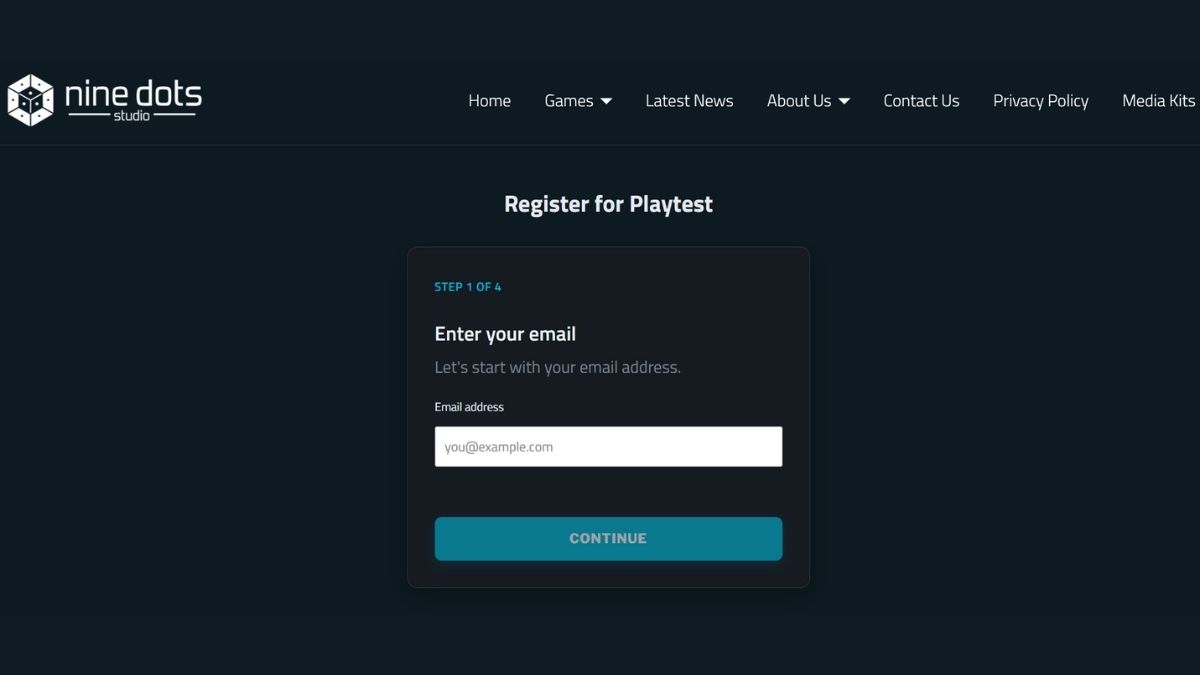 registration portal preview